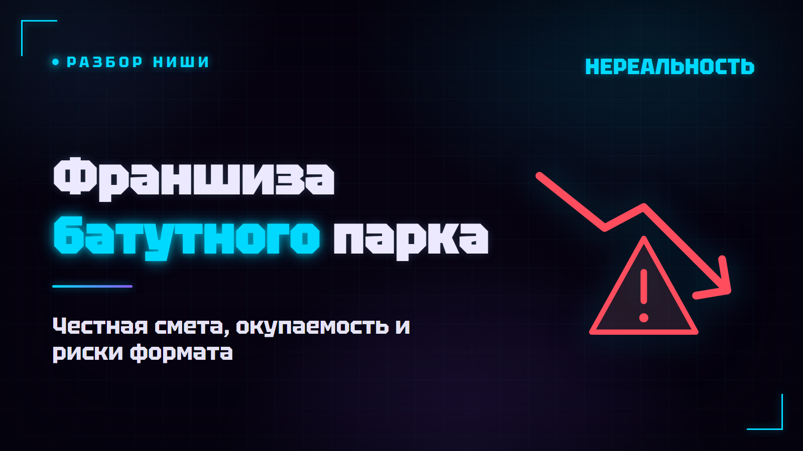 Франшиза батутного парка: сколько стоит и когда окупится